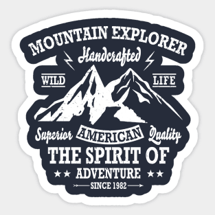 Mountain Explorer Adventure Spirit Sticker